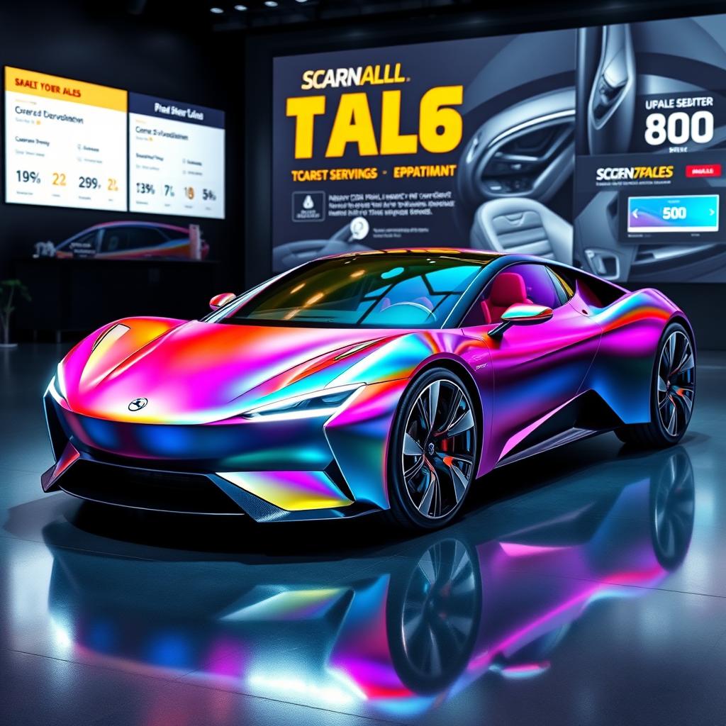 Introducing a never-before-seen car model, designed for a fictional sales website