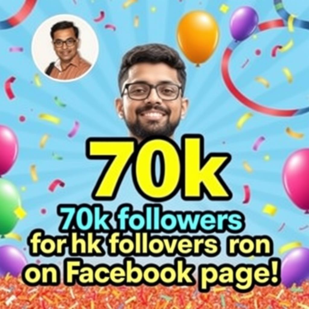 A vibrant and celebratory poster featuring a large, prominent image of the user Sulaiman Bro