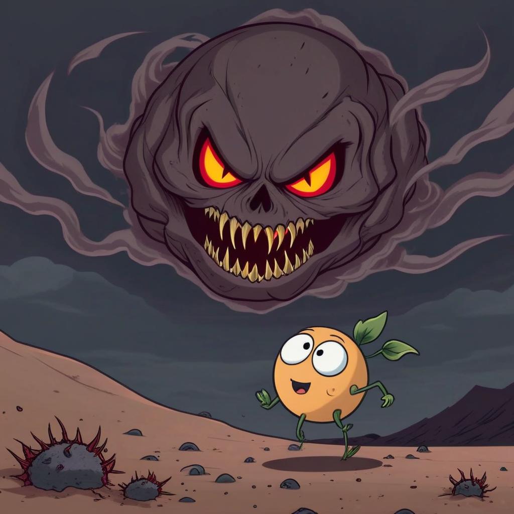 Playful Zombie Monster - Dive into the Spooky Fun!