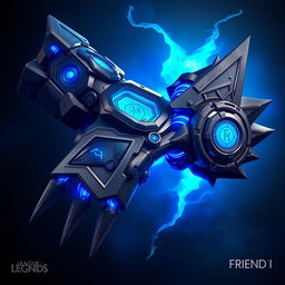 A magnificent artificial full arm powered by hextech, inspired by the Arcane theme from the show League of Legends, specifically resembling the ones used by Vi