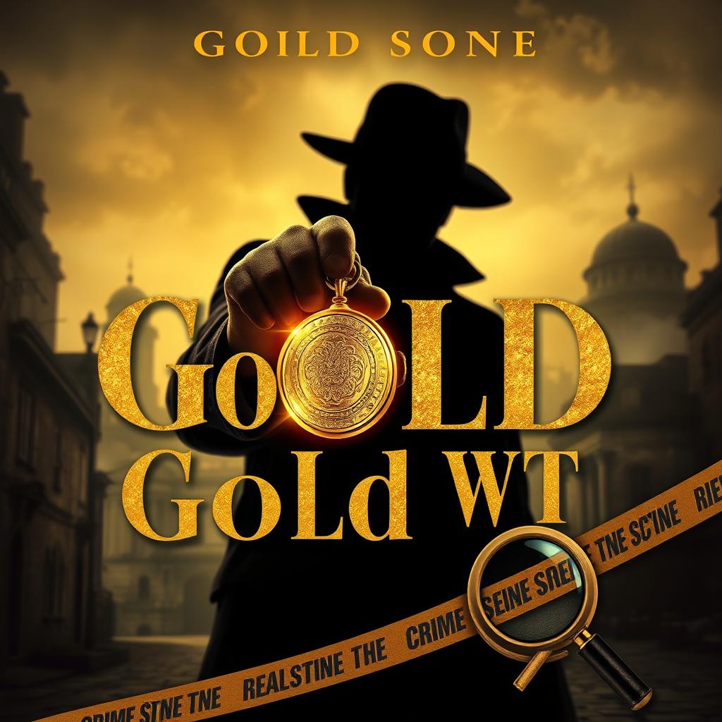 A visually striking cover for a detective story titled 'Gold WT'