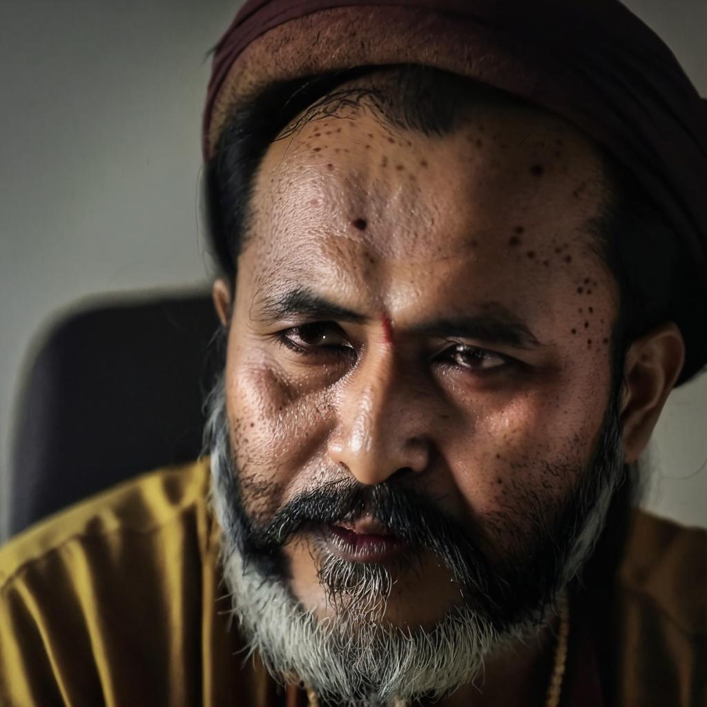 Captivating Confidence: A Man’s Striking Portrait