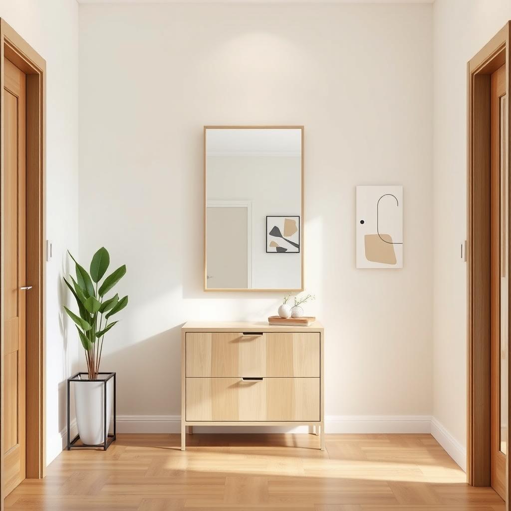 A beautifully designed contemporary hall interior featuring a sleek, modern aesthetic