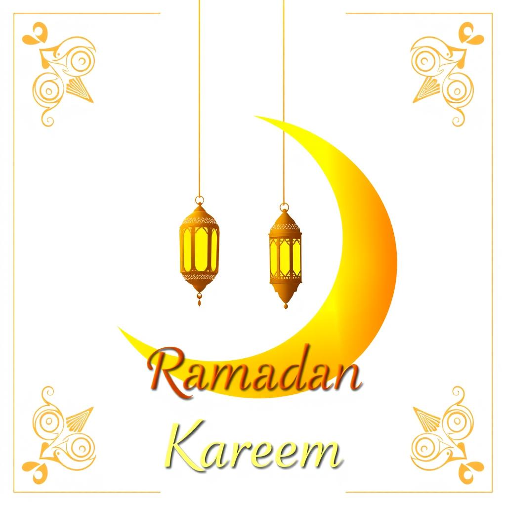 An advertising design that reflects the spirituality and beauty of the blessed month of Ramadan