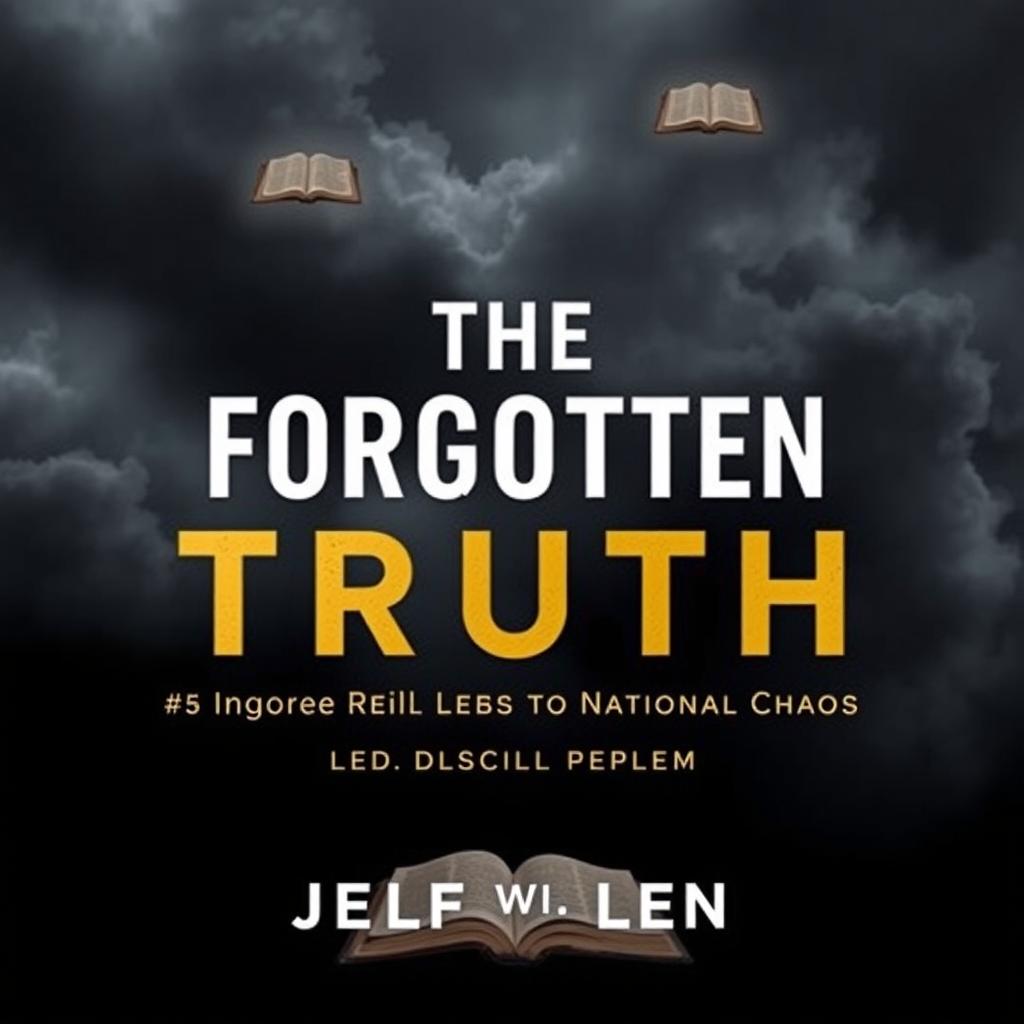 A straight book cover featuring the title 'The Forgotten Truth: How Ignored Biblical Teachings Led to National Chaos'