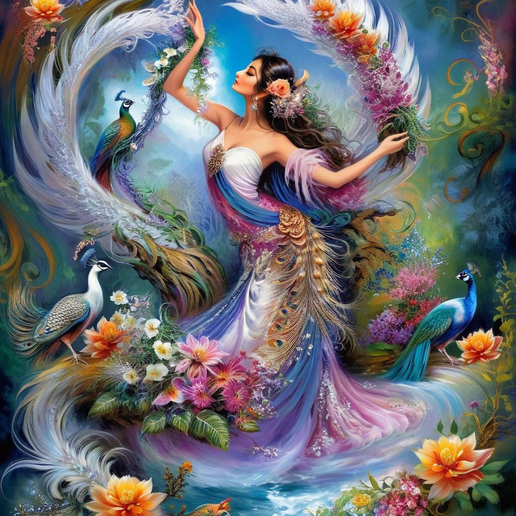Enchanted Fairy Mermaid: A Mythical Deity in Moonlight