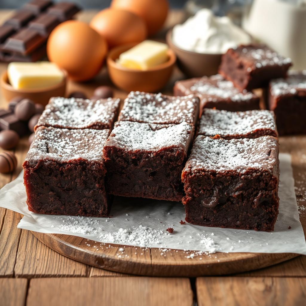 Decadent Chocolate Brownies: A Close-Up Delight