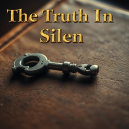 A close-up portrait image of a simple old key resting on a dusty leather-covered book