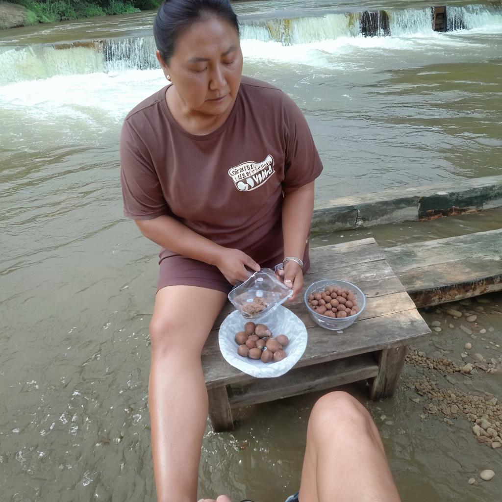 Tranquil Picnic by the Creek