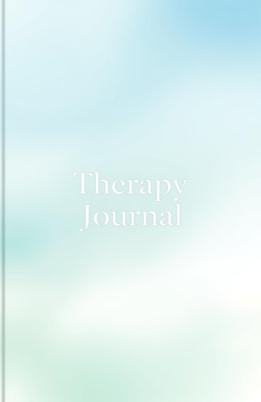 A sleek and modern cover design for a therapy journal