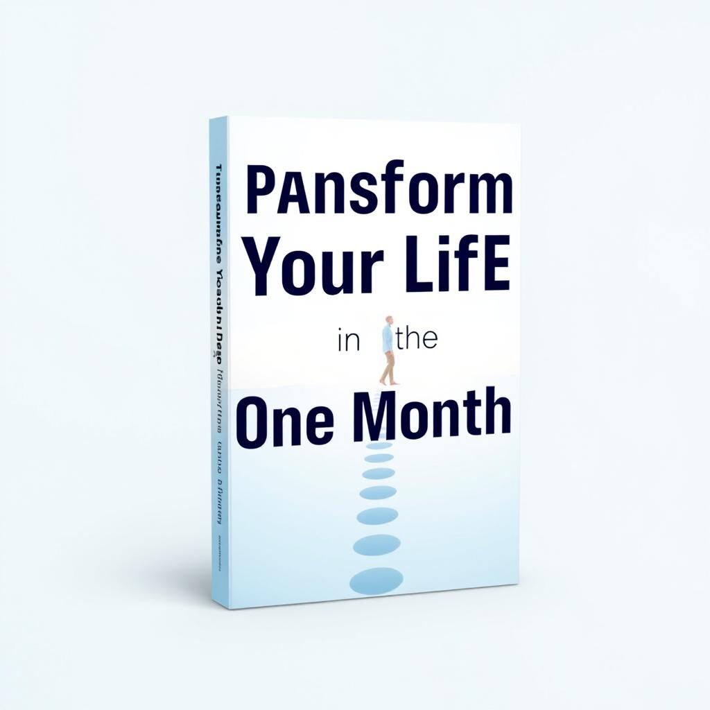 A visually striking eBook cover design featuring the title 'Transform Your Life in One Month'