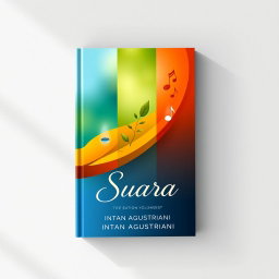 A captivating book cover design for a collection of short stories titled 'Mata', 'Matcha', and 'Suara' by Intan Agustriani