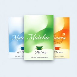 A captivating book cover design for a collection of short stories titled 'Mata', 'Matcha', and 'Suara' by Intan Agustriani