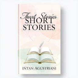 An elegant and eye-catching book cover for a collection of short stories by Intan Agustriani