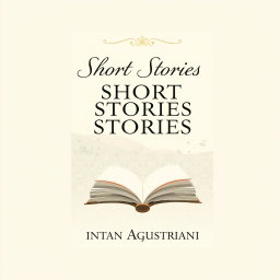 An elegant and eye-catching book cover for a collection of short stories by Intan Agustriani
