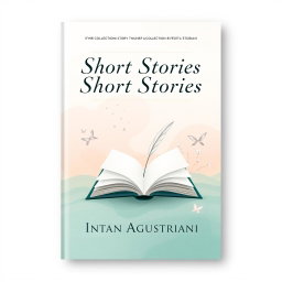 An elegant and eye-catching book cover for a collection of short stories by Intan Agustriani