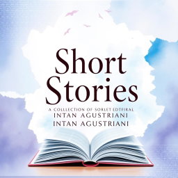 An artistic and engaging book cover for a collection of short stories by Intan Agustriani