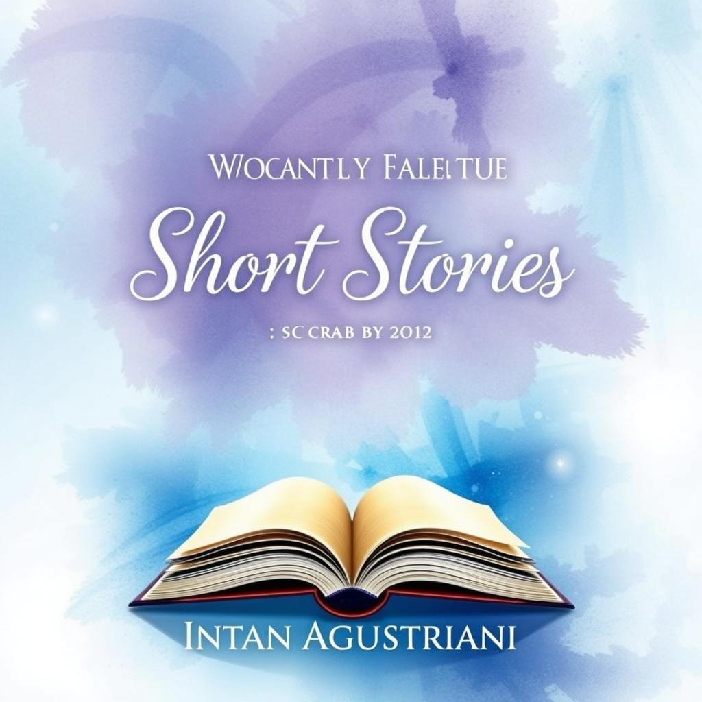 A beautifully designed book cover for a collection of short stories by Intan Agustriani