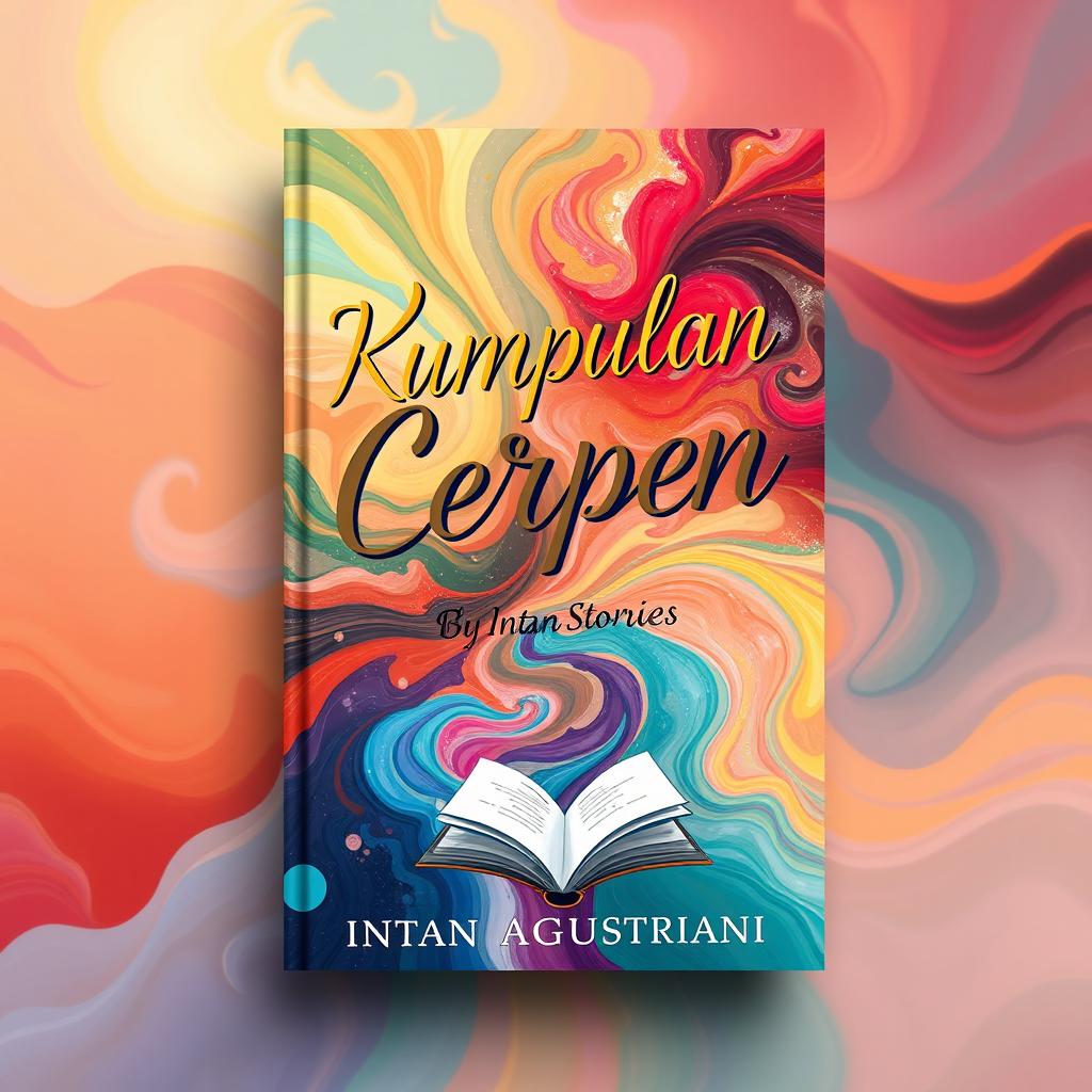 Cover design for 'Kumpulan Cerpen' by Intan Agustriani, showcasing a captivating and artistic representation of short stories