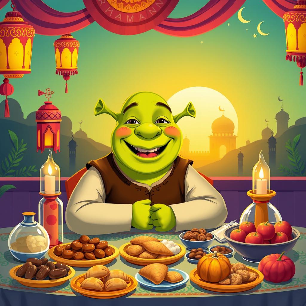 Shrek's Whimsical Ramadan Iftar Celebration