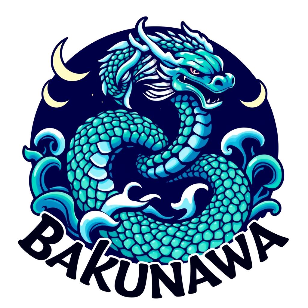 A stunning logo design featuring the Bakunawa, a mythical sea serpent from Filipino folklore