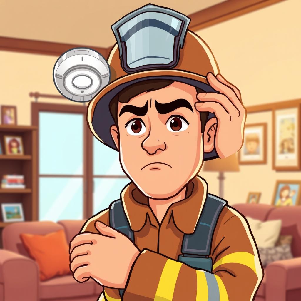 Brave Firefighter: Safety First!