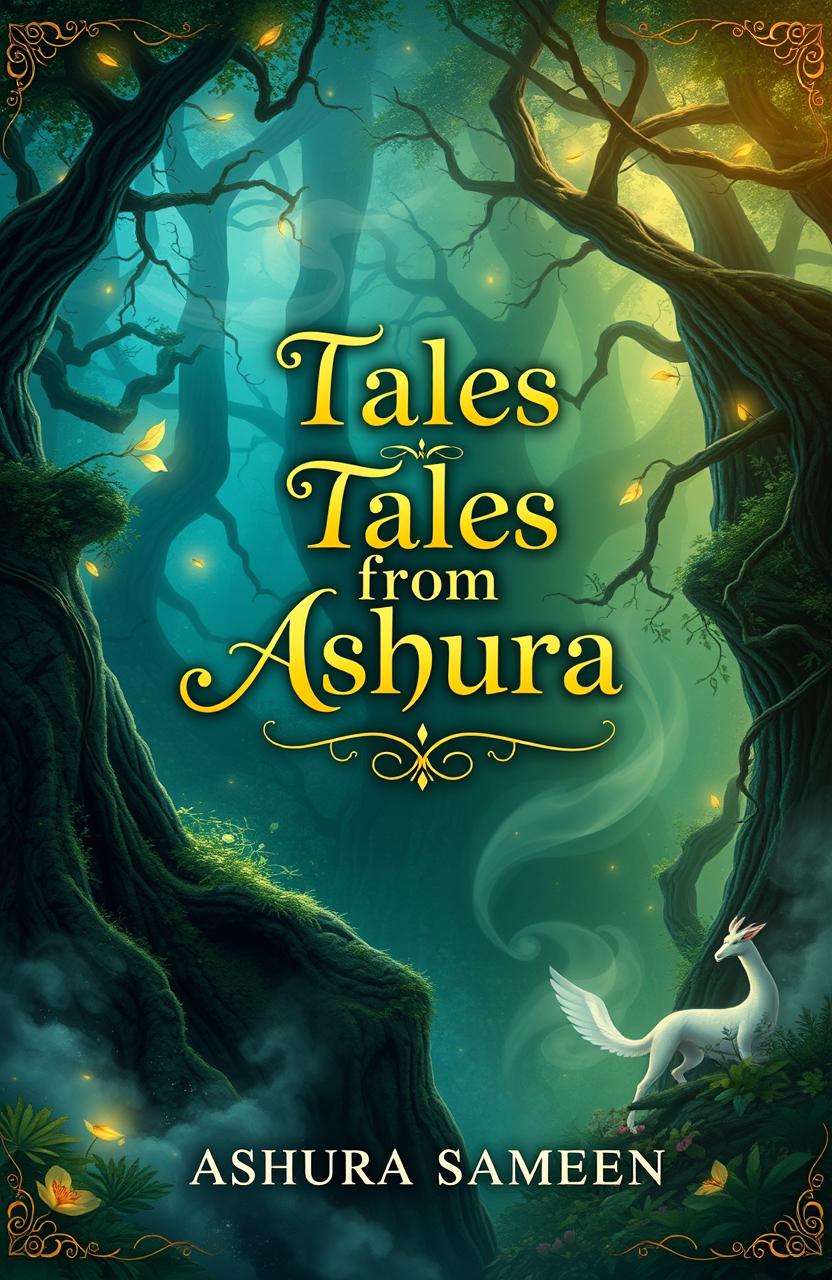 A beautifully designed book cover for a novel titled 'Tales from Ashura' by author Ashura Sameen