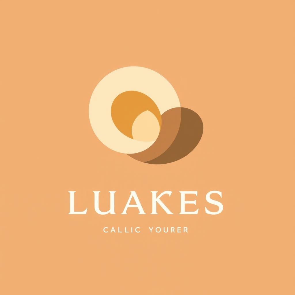 An abstract minimalistic logo design without text, highlighting warmth, nostalgia, and the enjoyment of simple moments