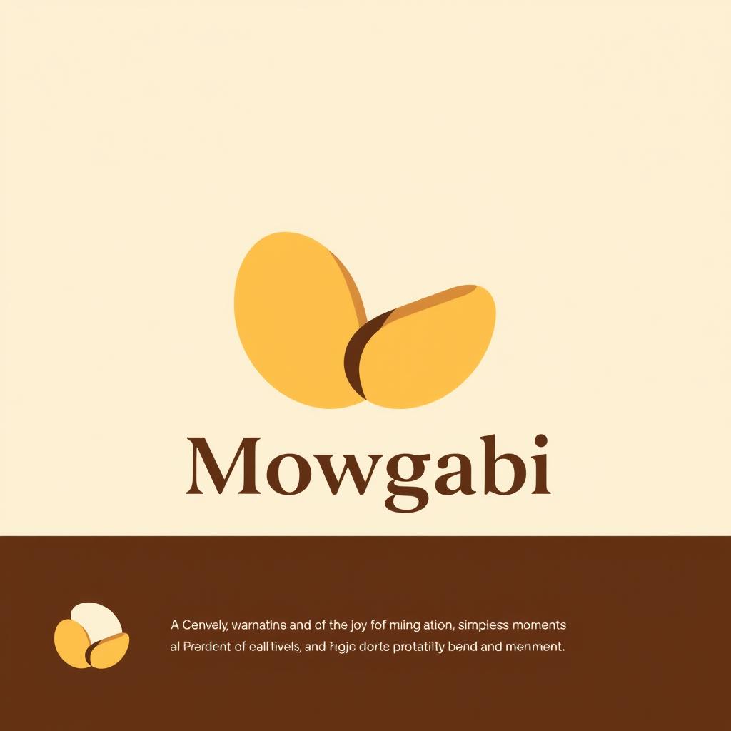 An abstract minimalistic logo design without text, emphasizing warmth, nostalgia, and the joy of enjoying simple moments