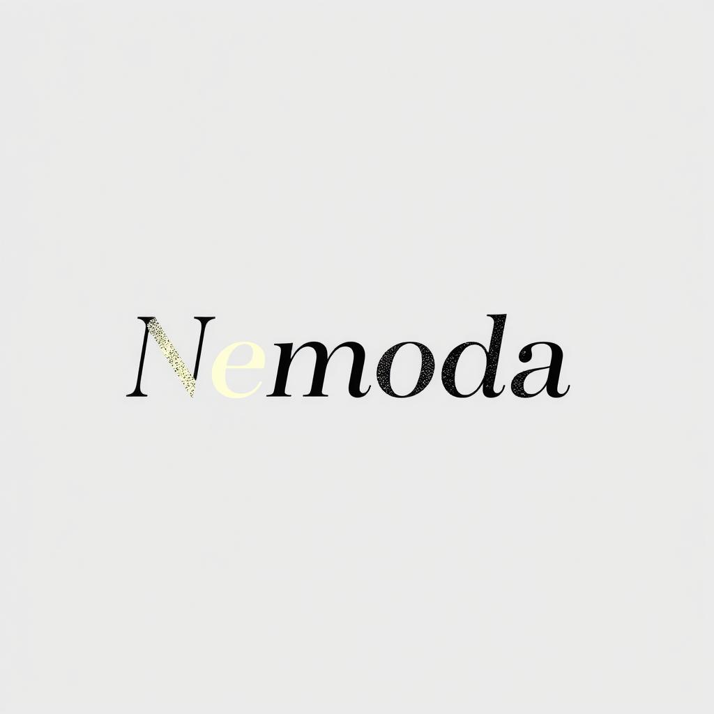 A logo design with the name "Nemoda" focused on clothing, suitable for a profile logo type