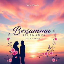 An artistic and vibrant album cover for the song 'BERSAMAMU SELAMANYA' by StarLucks