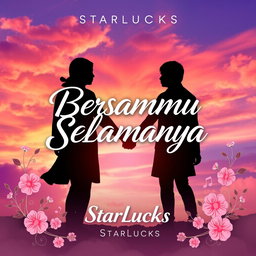 An artistic and vibrant album cover for the song 'BERSAMAMU SELAMANYA' by StarLucks