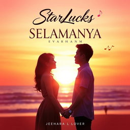 A vibrant and captivating album cover for the song 'BERSAMAMU SELAMANYA' by StarLucks