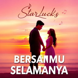 A vibrant and captivating album cover for the song 'BERSAMAMU SELAMANYA' by StarLucks