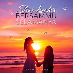 A vibrant and captivating album cover for the song 'BERSAMAMU SELAMANYA' by StarLucks