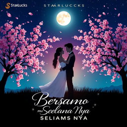 A captivating album cover design for the song 'BERSAMA MU SELAMA NYA' by StarLucks
