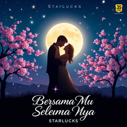 A captivating album cover design for the song 'BERSAMA MU SELAMA NYA' by StarLucks