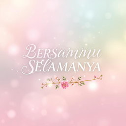 A beautiful and artistic cover art for the song 'BERSAMAMU SELAMANYA' by StarLucks