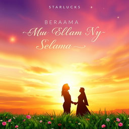 A stunning album cover design for the song 'BERSAMA MU SELAMA NYA' by StarLucks