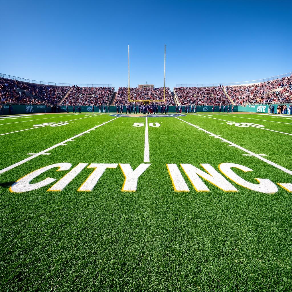 Ultimate Gridiron: Expansive American Football Field