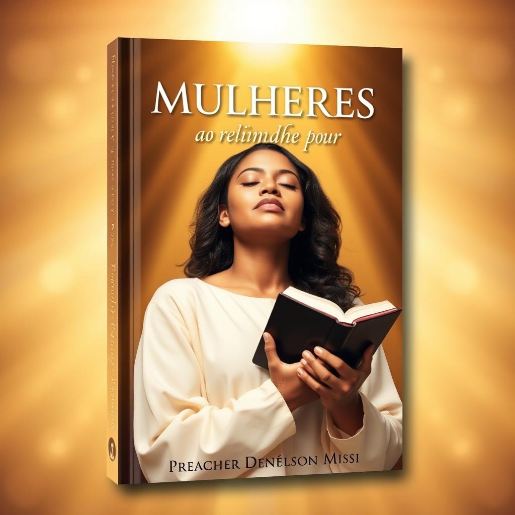 A captivating and inspiring book cover featuring the title 'Mulheres ao dispor do reino de Deus' prominently displayed