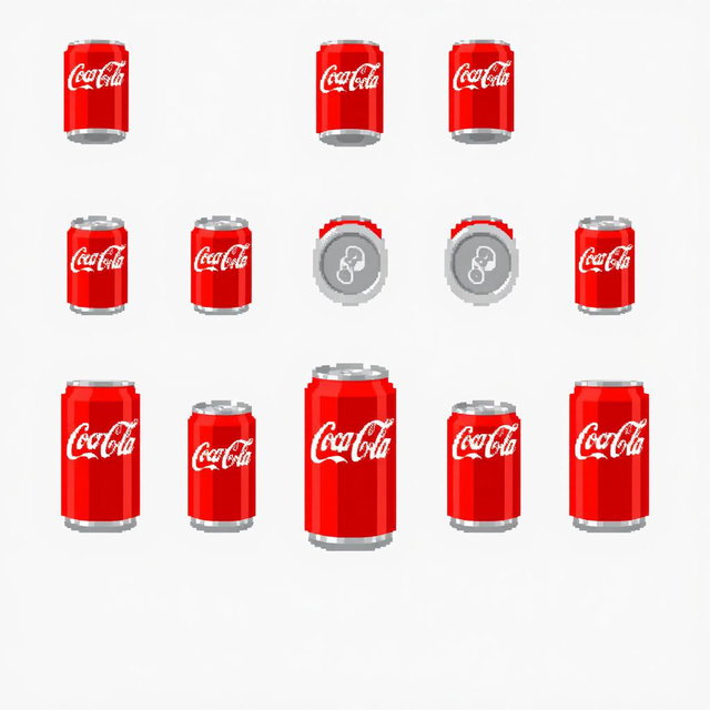 Pixel Art Sprite: Coca-Cola Fridge