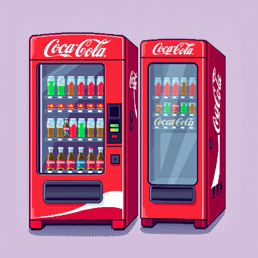 Pixel Perfect: Coca-Cola Vending Machine Spritesheet