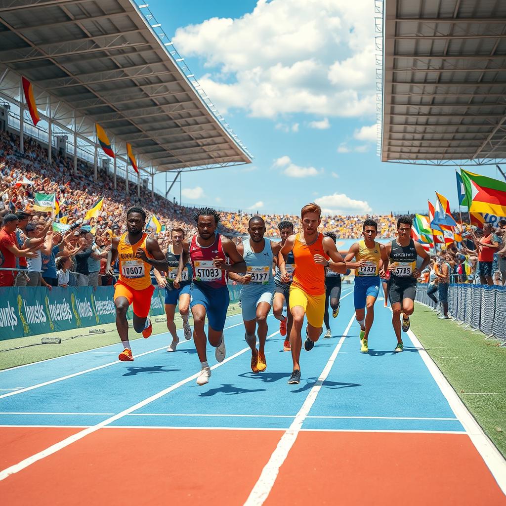 Thrilling Race: Athletes in Action