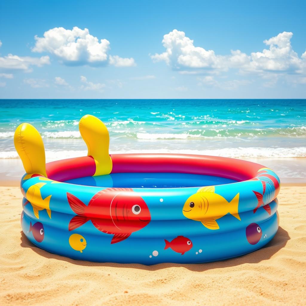 Dive Into Fun: Vibrant Inflatable Rubber Pool