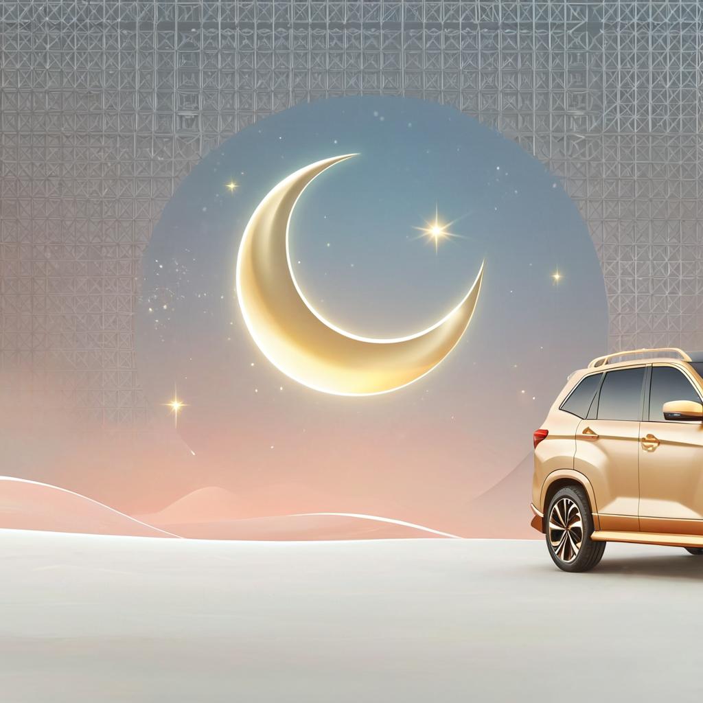 Modern Elegance: SUV Under a Starry Sky