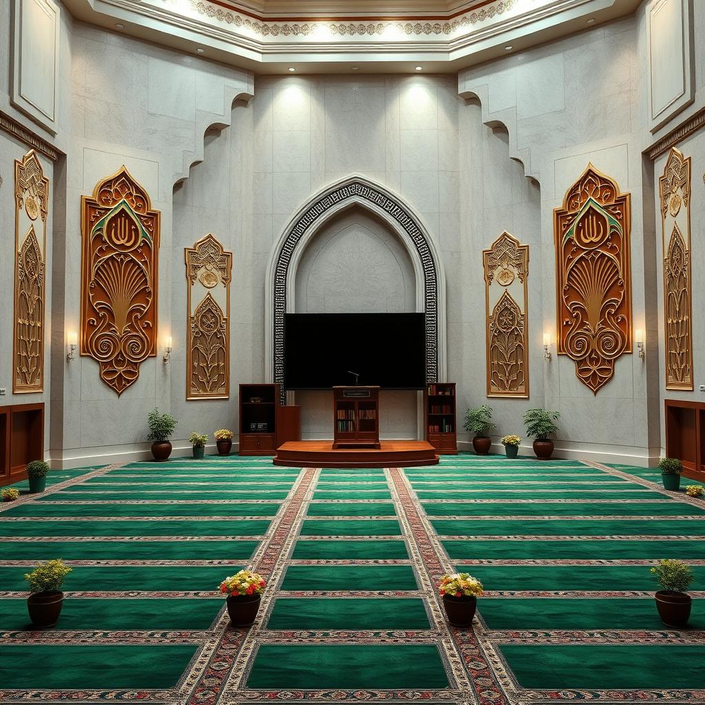 Stunning View of an Octagonal Mosque