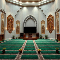 Stunning View of an Octagonal Mosque