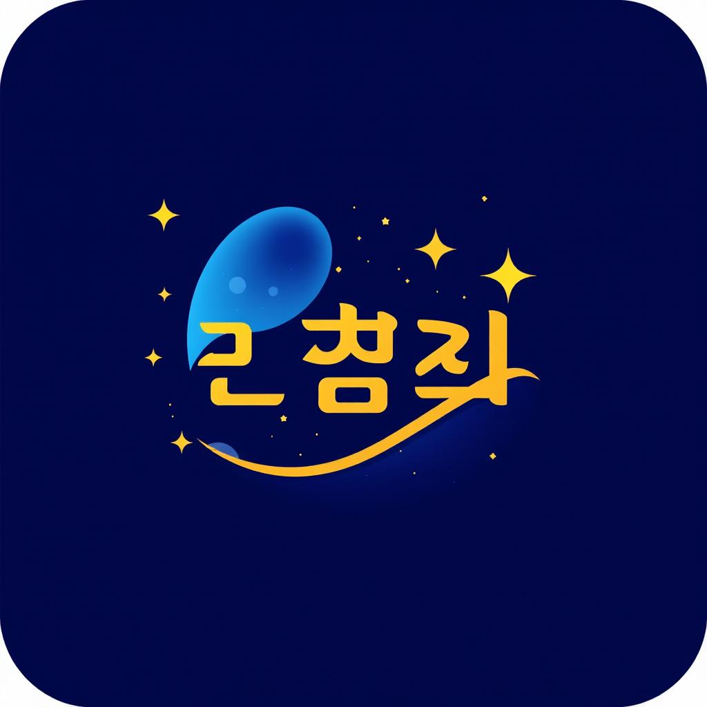 A logo design featuring astronomical elements such as stars, planets, and galaxies, seamlessly integrated into a modern and sleek layout