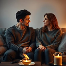In a serene and intimate setting, two adults engage in a heartfelt conversation, showcasing the fundamental rights within a relationship